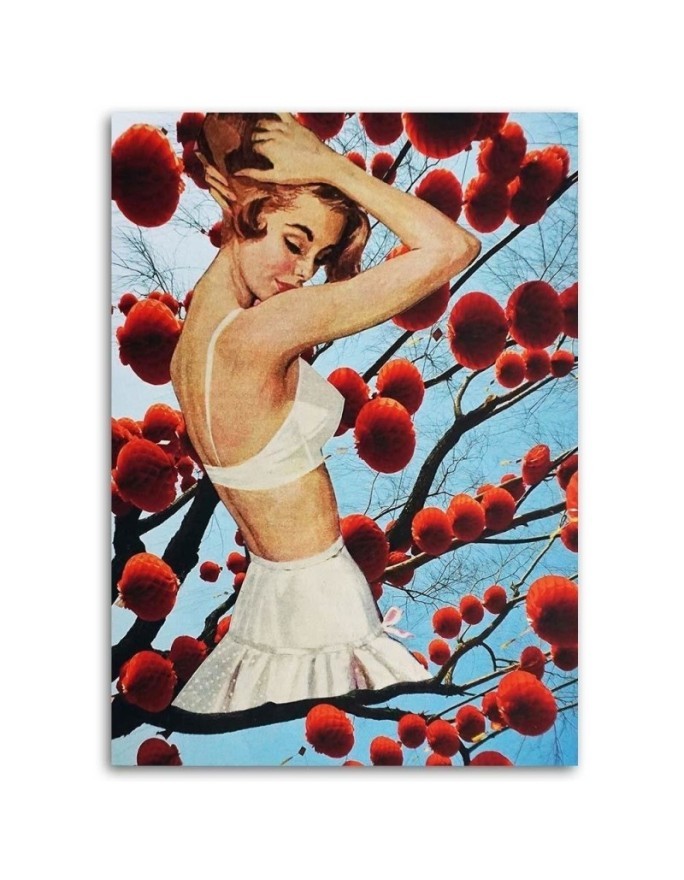 Bedroom painting - Woman in white skirt Lili Chartrand | FEEBY