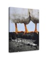 Living room painting - Hens standing on mountains Lili Chartrand | FEEBY