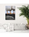 Living room painting - Hens standing on mountains Lili Chartrand | FEEBY