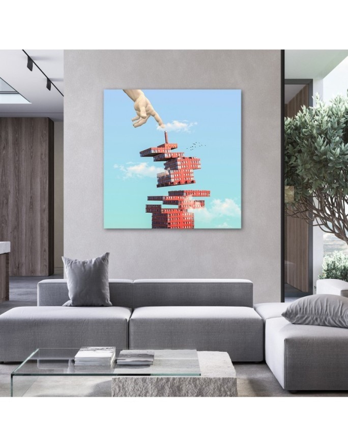 Modern painting for living room - Abstraction by Zehem Chong | FEEBY