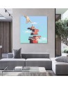 Modern painting for living room - Abstraction by Zehem Chong | FEEBY