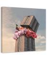 Modern Canvas paintings - Flowers in a skyscraper Zehem Chong | FEEBY
