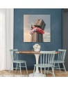 Modern Canvas paintings - Flowers in a skyscraper Zehem Chong | FEEBY