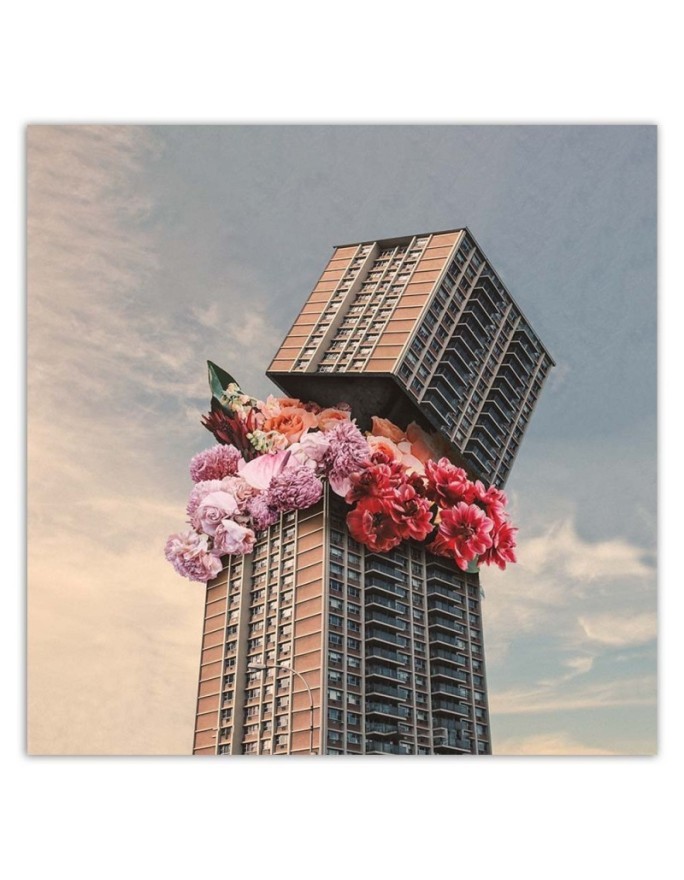 Modern Canvas paintings - Flowers in a skyscraper Zehem Chong | FEEBY