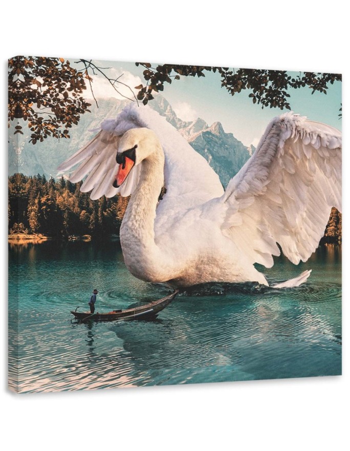 Canvas print Big swan -...