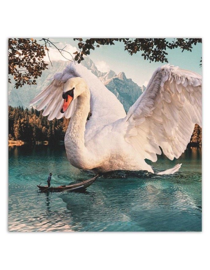 Pictures wall art for living room - Great swan Zehem Chong | FEEBY