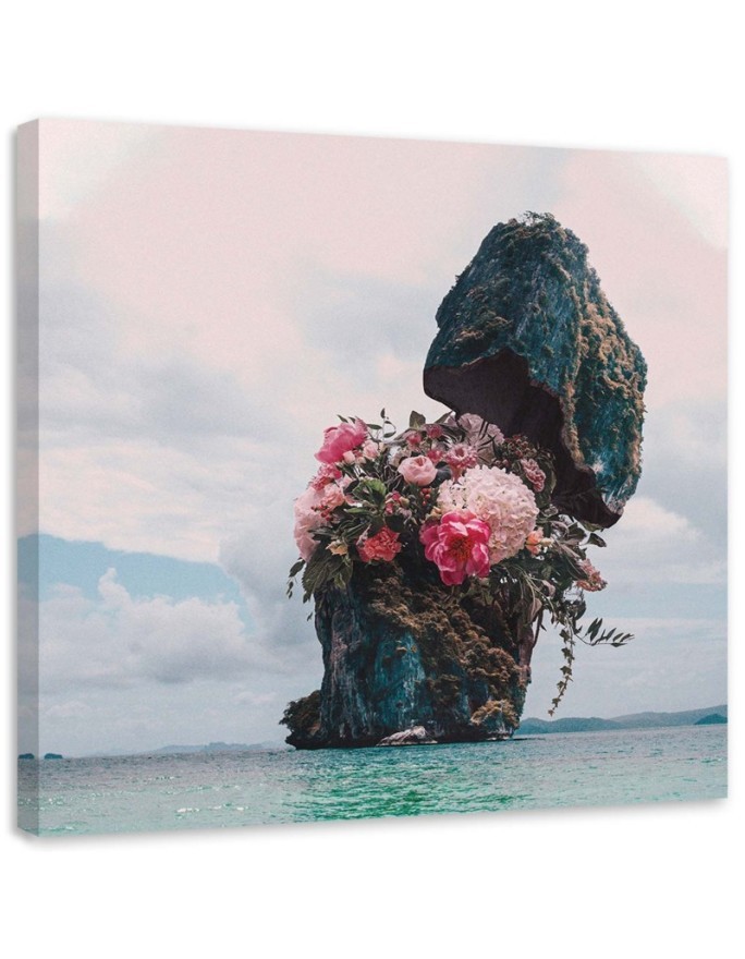 Stylish paintings for living room - Rock with flowers Zehem Chong | FEEBY