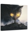 Stylish paintings for living room - Cat with yellow eyes Zehem Chong | FEEBY