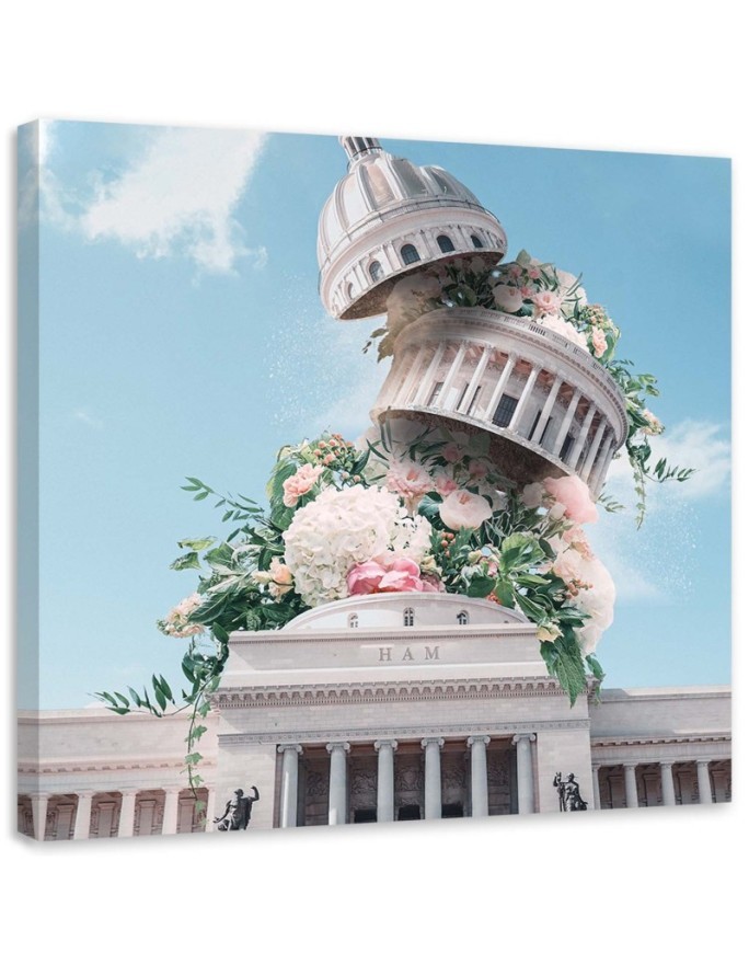 Canvas paintings for the home - Flower building Zehem Chong | FEEBY