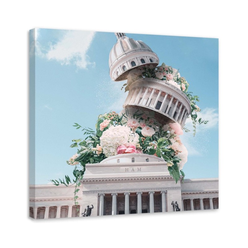 Canvas paintings for the home - Flower building Zehem Chong | FEEBY