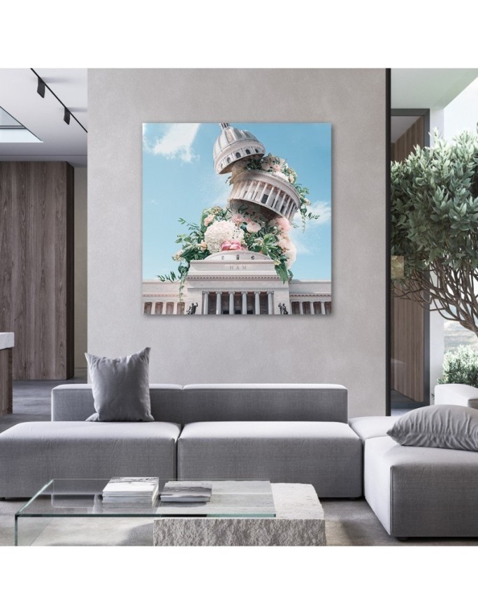 Canvas paintings for the home - Flower building Zehem Chong | FEEBY