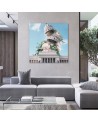 Canvas paintings for the home - Flower building Zehem Chong | FEEBY