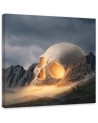 Canvas prints idea for living room - Skull abstract Zehem Chong | FEEBY