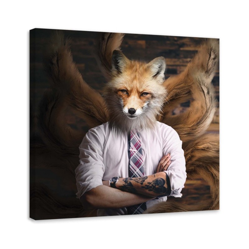 Modern Canvas painting for living room - Fox chairman Zehem Chong | FEEBY
