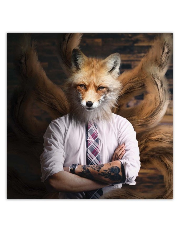 Modern Canvas painting for living room - Fox chairman Zehem Chong | FEEBY