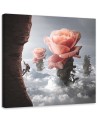 Canvas painting for living room - Rose flower abstract Zehem Chong | FEEBY