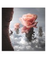 Canvas painting for living room - Rose flower abstract Zehem Chong | FEEBY
