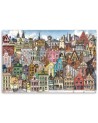 Canvas prints for children's room - Colourful city | FEEBY