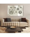 Canvas prints for modern living room - Floral geometric shapes | FEEBY