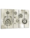 Fashionable Canvas paintings for wall - Floral geometric shapes | FEEBY