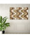 Canvas print idea five parts - Vertical wavy lines | FEEBY