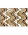 Canvas print idea five parts - Vertical wavy lines | FEEBY