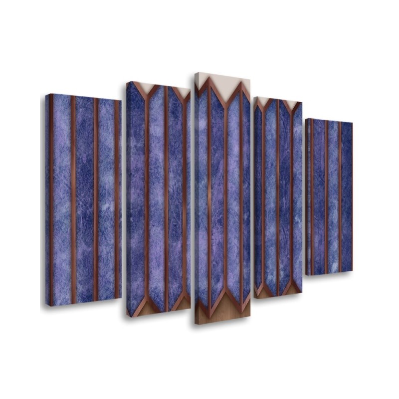 Modern painting for living room - Colourful 3D windows | FEEBY