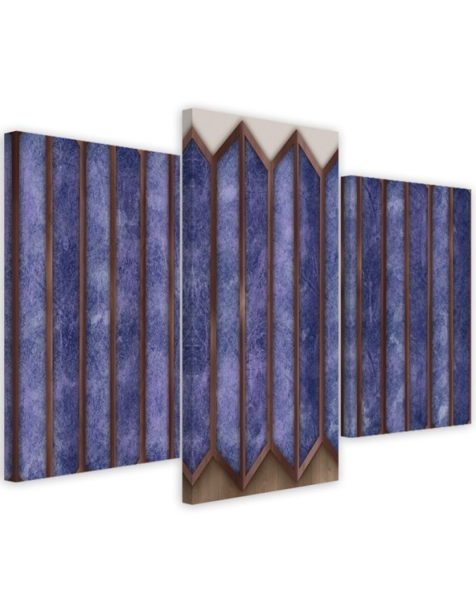 Triptych wall painting - 3D window abstraction | FEEBY