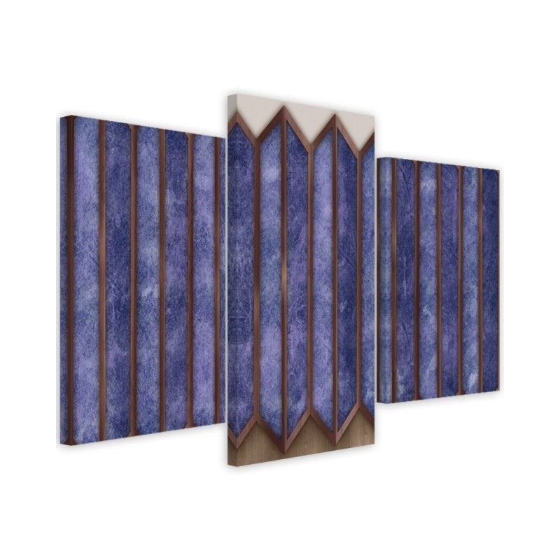 Triptych wall painting - 3D window abstraction | FEEBY