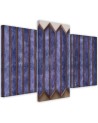 Triptych wall painting - 3D window abstraction | FEEBY