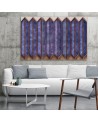 Triptych wall painting - Colourful 3D windows | FEEBY