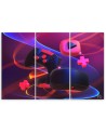 Canvas print for teenager room triptych - Player set | FEEBY
