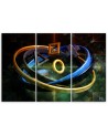 Canvas print for a gamer's room triptych - Buttons for a controller | FEEBY