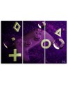 Canvas print for a teenager's room triptych - Gaming console | FEEBY