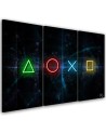 Canvas print triptychs for gamers room - Controller buttons | FEEBY