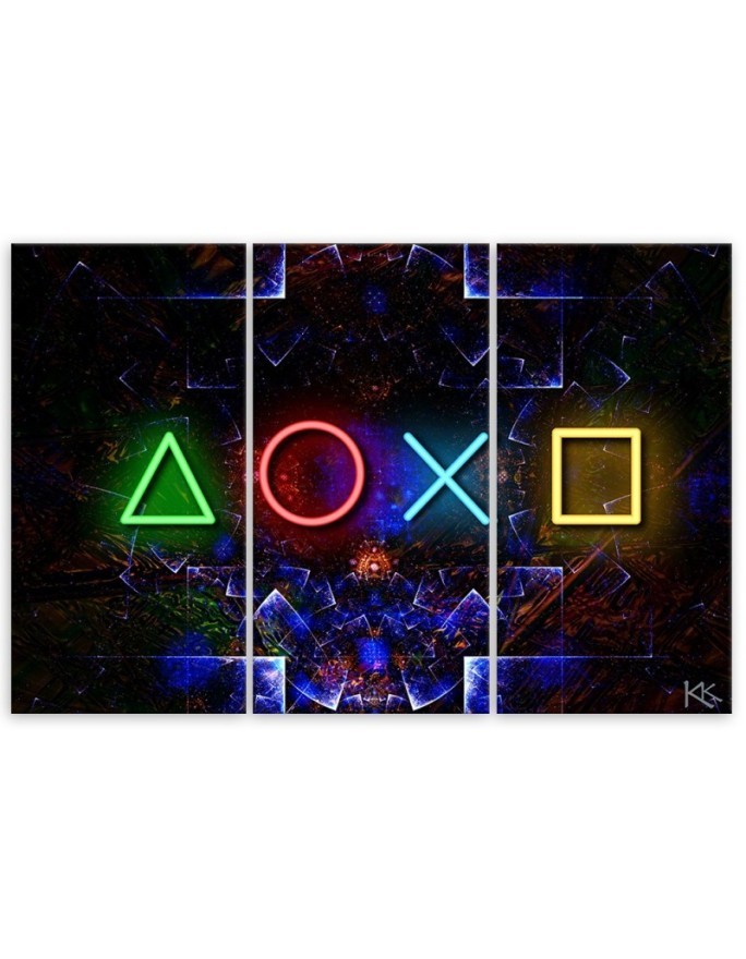 Gaming pictures triptychs - Game console | FEEBY
