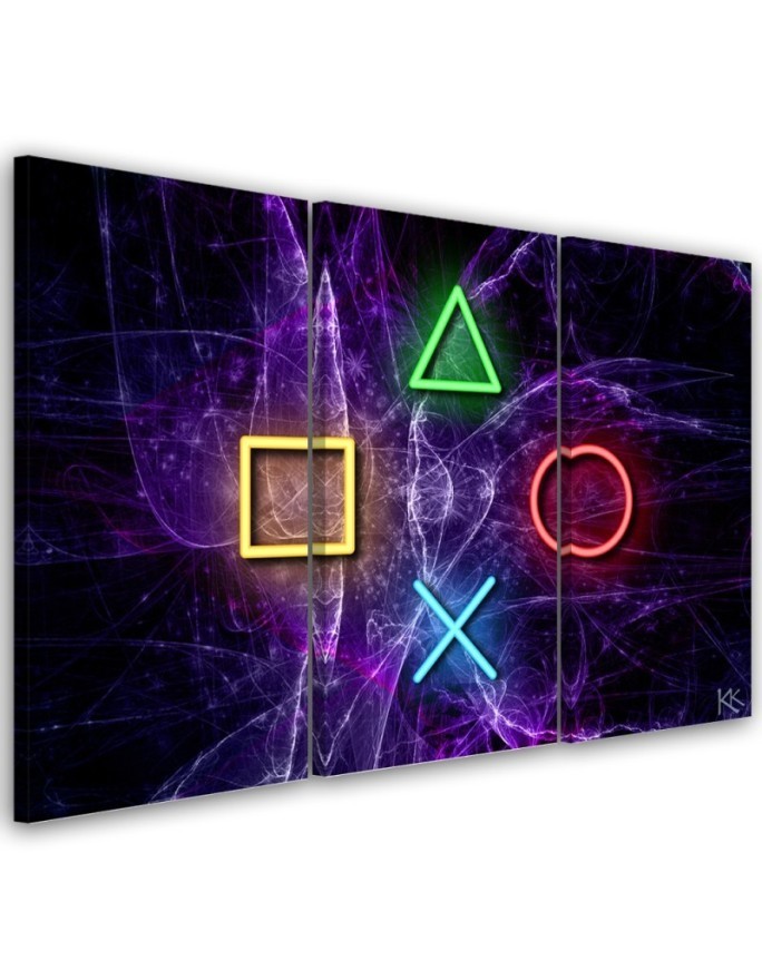 Canvas print idea for a teenager's room - Controller buttons | FEEBY