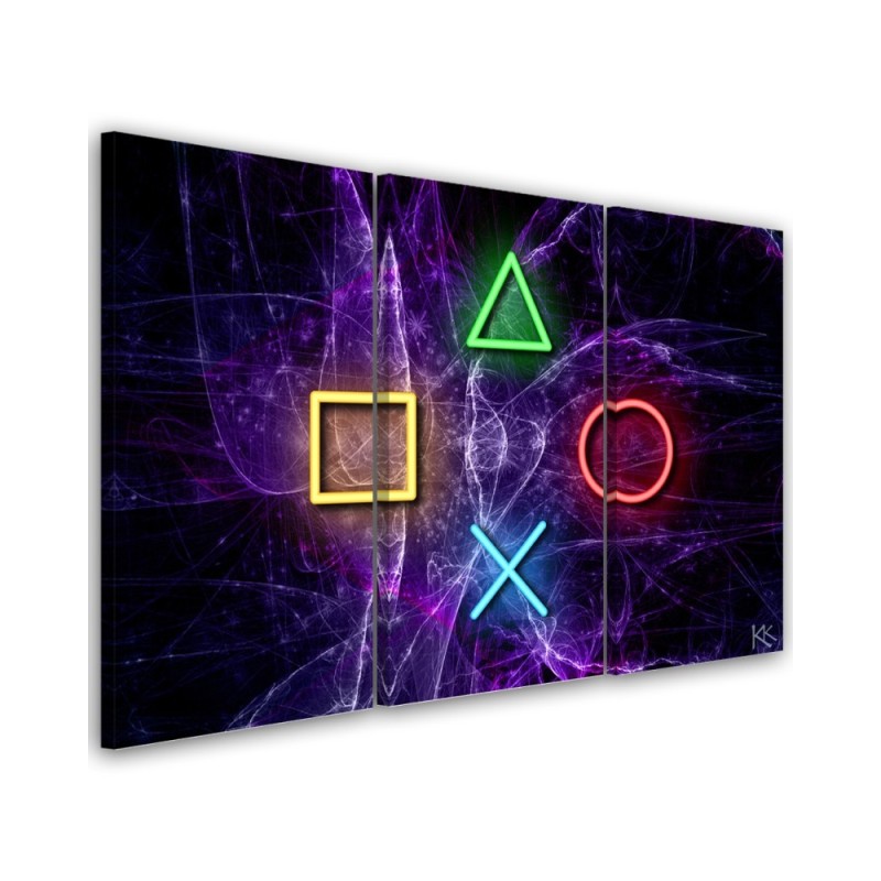 Canvas print idea for a teenager's room - Controller buttons | FEEBY
