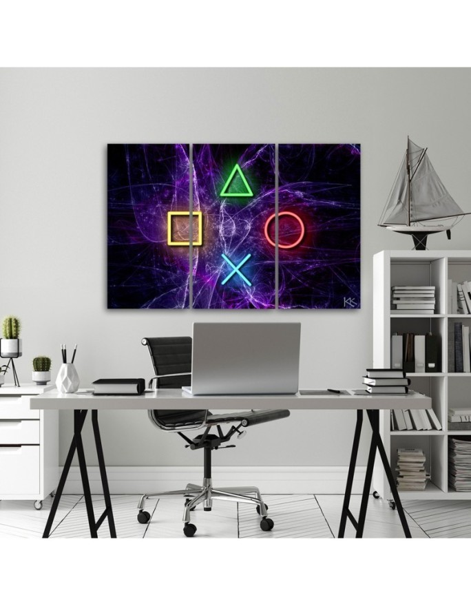 Canvas print idea for a teenager's room - Controller buttons | FEEBY