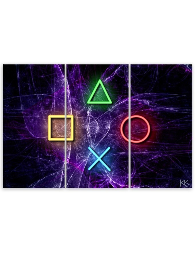 Canvas print idea for a teenager's room - Controller buttons | FEEBY
