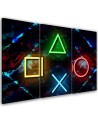 Canvas print for a teenager's room triptych - Computer games | FEEBY