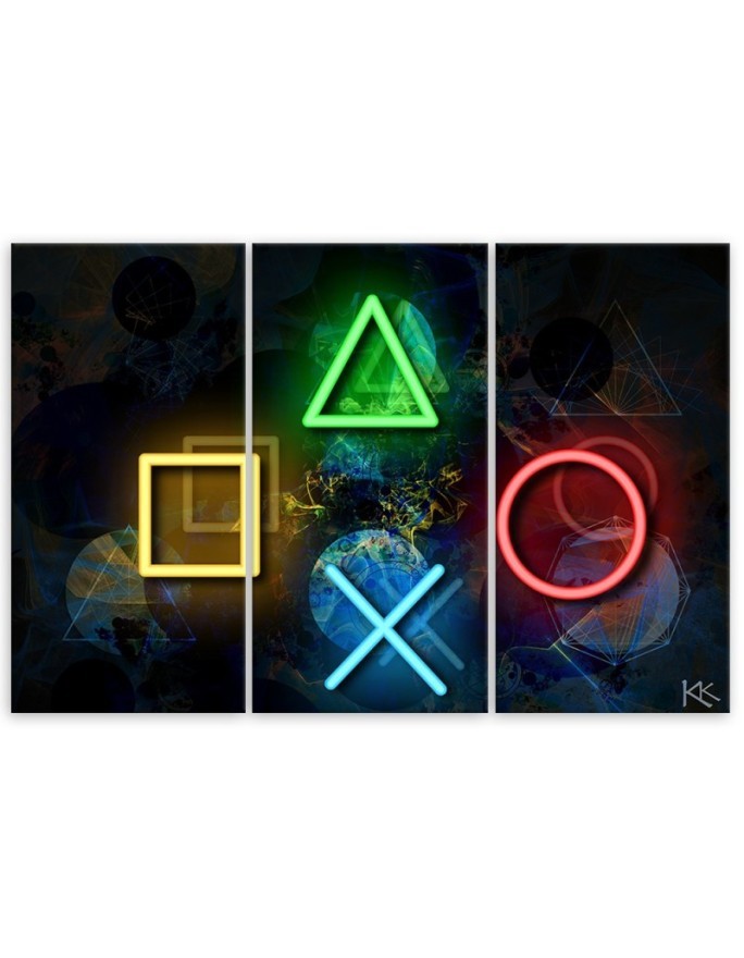 Designer wall art paintings - Controller buttons | FEEBY