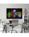 3-part picture on Canvas - Gaming console | FEEBY