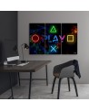 Canvas print for a teenager - Play lettering and controller buttons | FEEBY