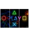 Canvas print for a teenager - Play lettering and controller buttons | FEEBY