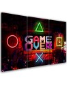 Wall picture triptych - Game Over lettering for a gamer | FEEBY