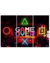 Wall picture triptych - Game Over lettering for a gamer | FEEBY