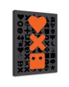 Canvas prints - Love Death and robots orange logos Dr.Monekers | FEEBY