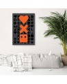 Canvas prints - Love Death and robots orange logos Dr.Monekers | FEEBY