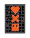 Canvas prints - Love Death and robots orange logos Dr.Monekers | FEEBY